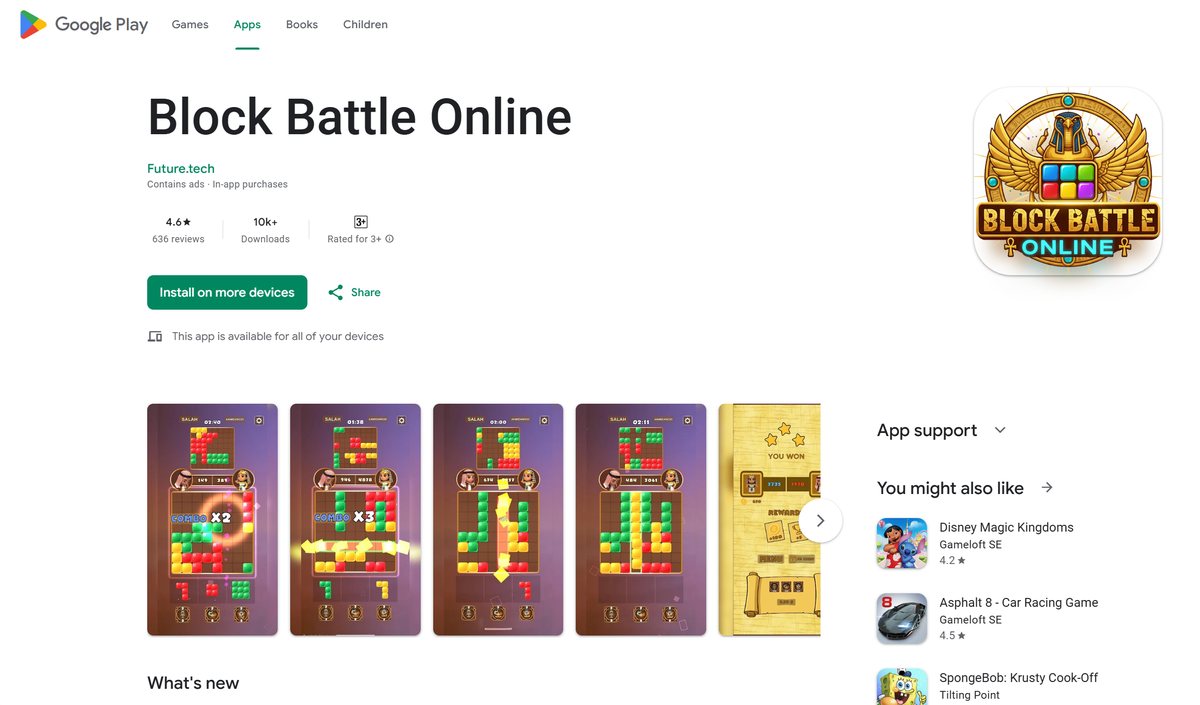 Block Battle Online — multiplayer battle game built for Future Tech